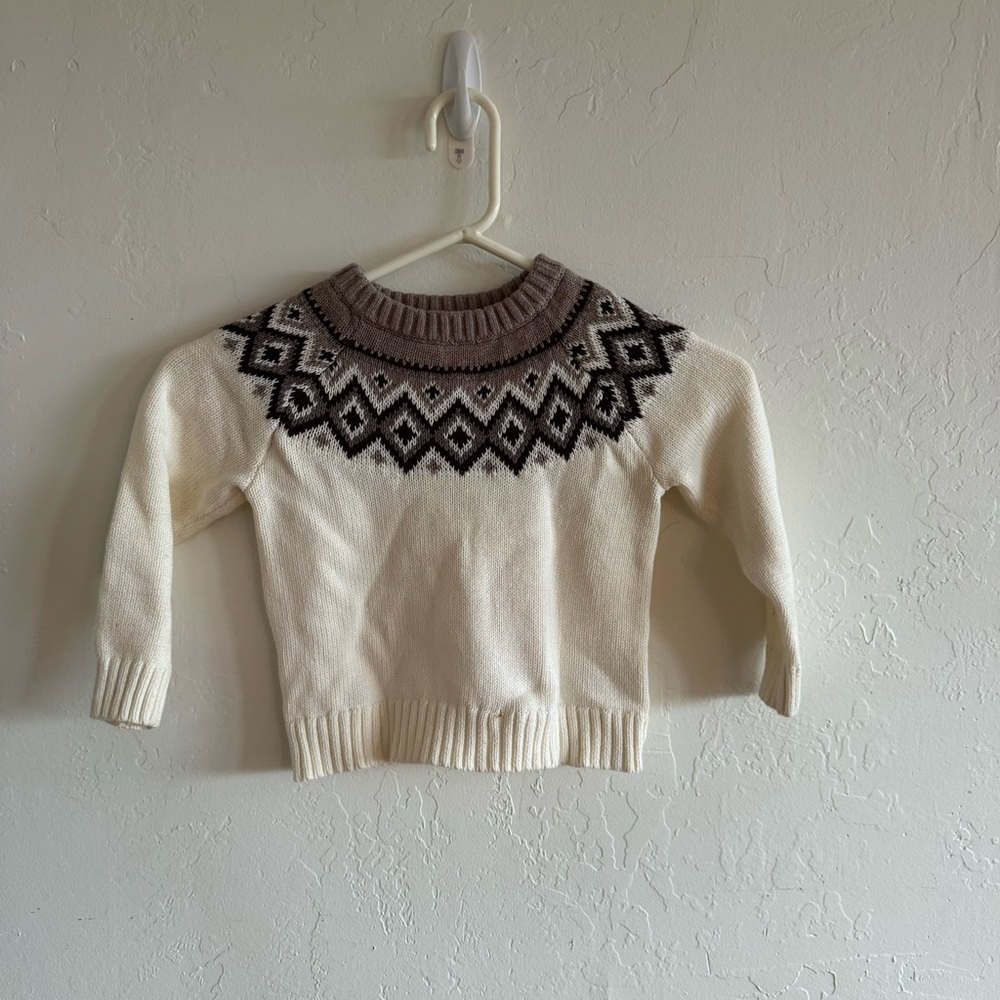 Fair isle sweater for toddler
